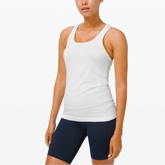 lululemon athletica Tops - Lululemon Swiftly Tech Racerback White Size 8